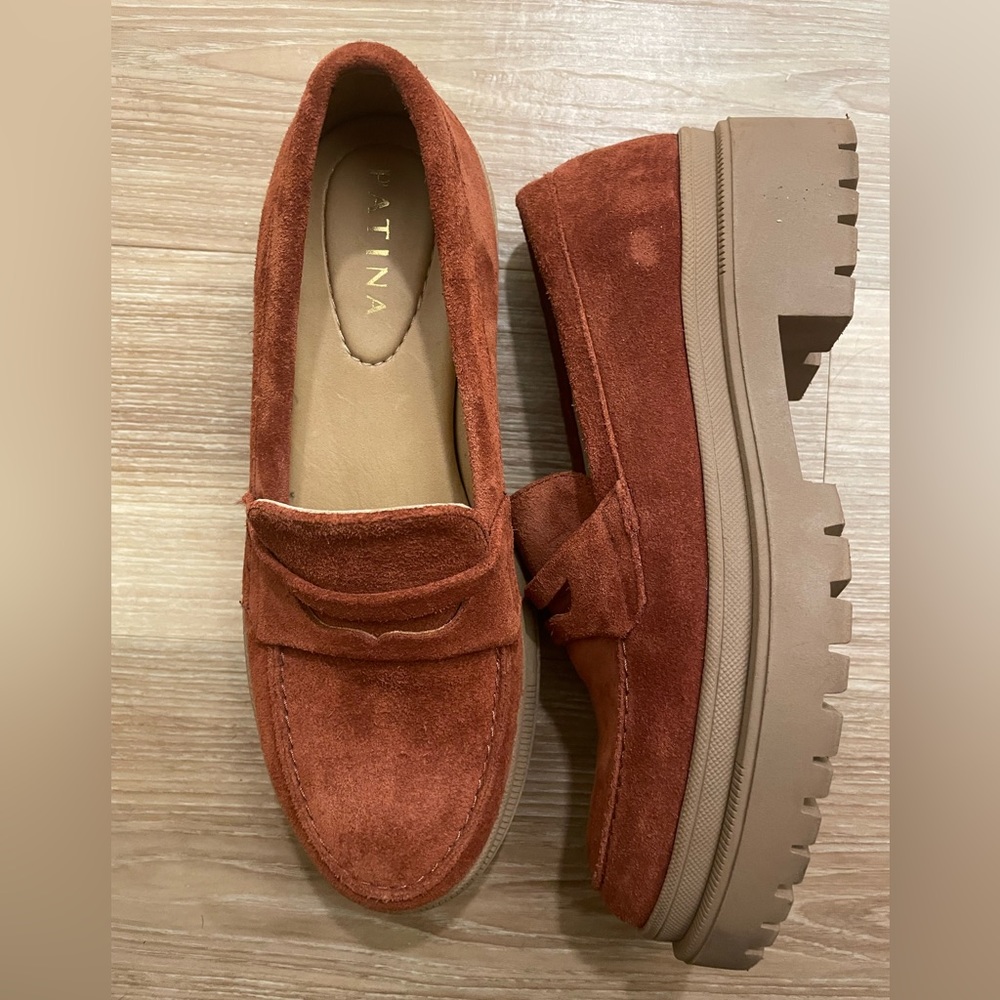 Portland Leather/Patina Lug Sole Loafers